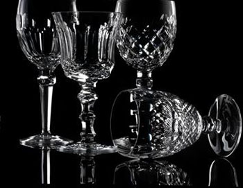 Waterford Crystal glassware, the finest crystal in the world.